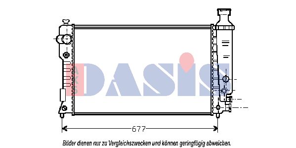 AKS DASIS Радиатор, охлаждение двигателя 161320N